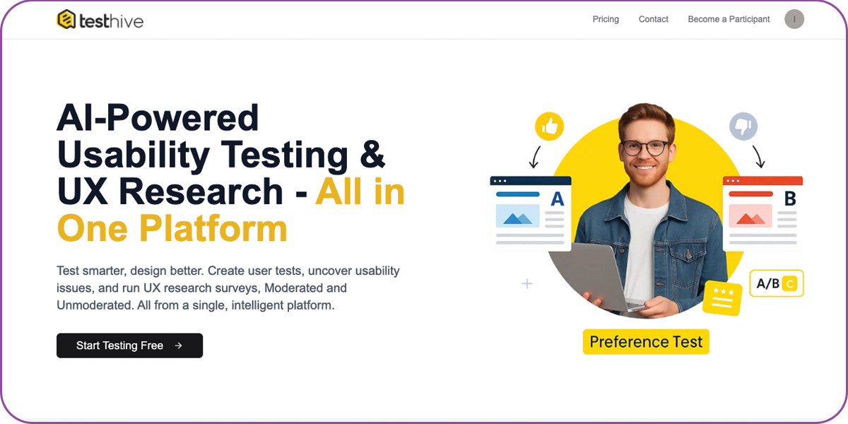 Testhive - AI-Powered Usability Testing Platform